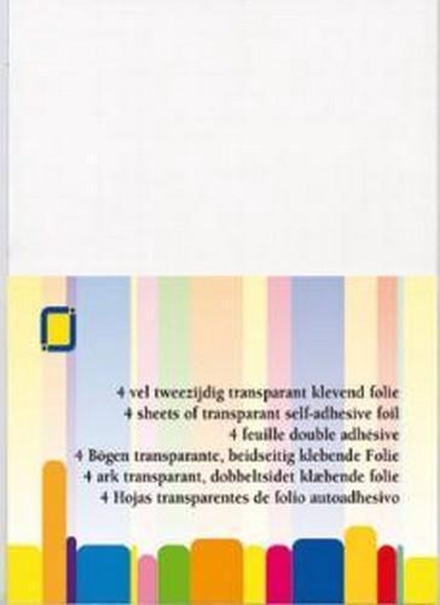 JeJe Dubbelzijdig klevende folie transparant  1 PK/ 4 VL 3.5005