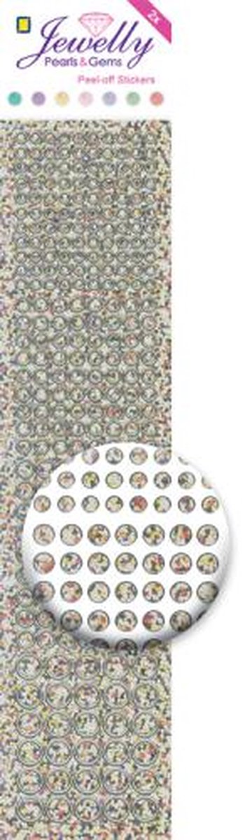 Jewelly, Dots, Diamond Silver, 2 sheets