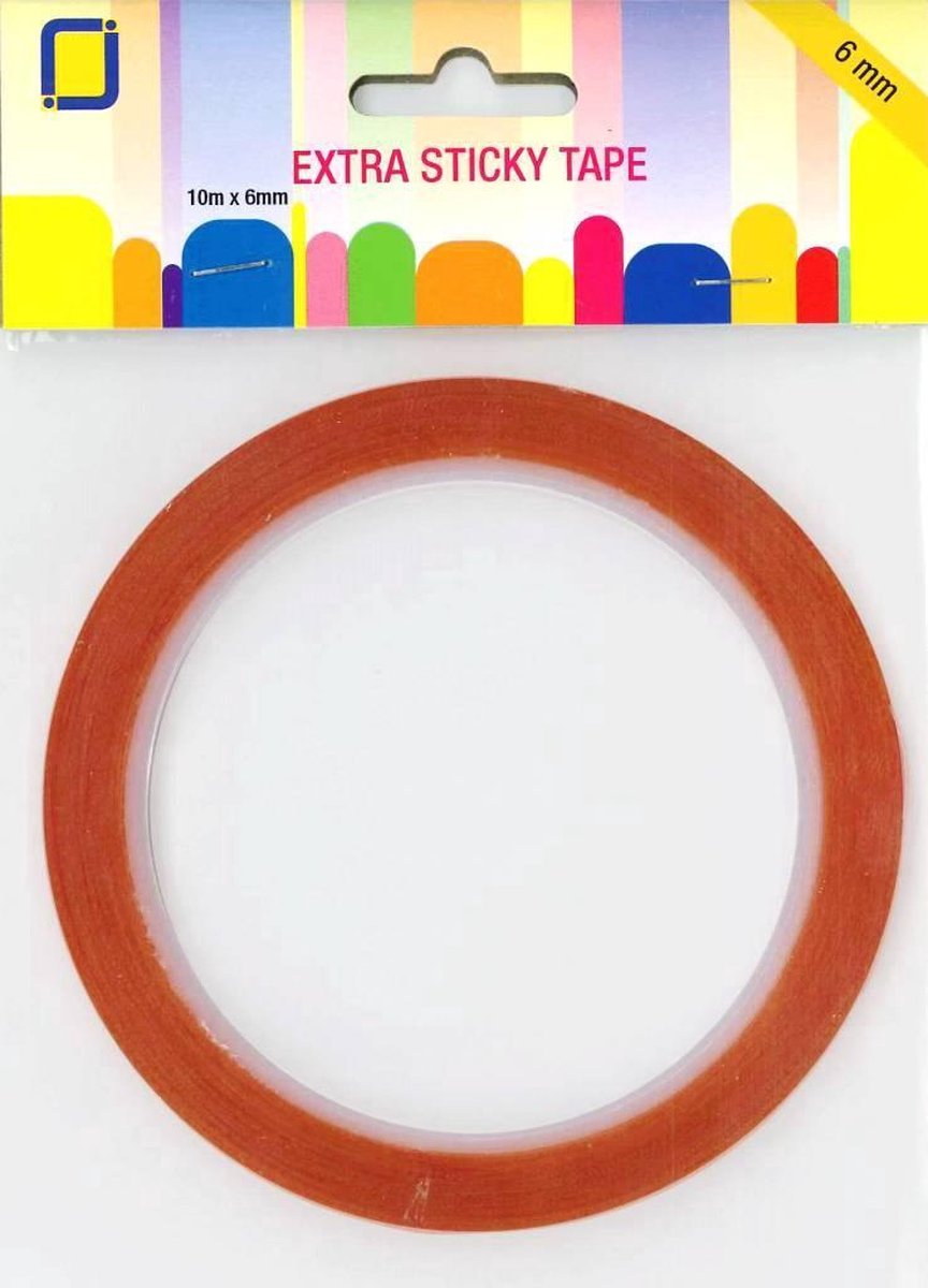 Simple Art JeJE Extra sticky tape 6 mm per rol 10 meter 6 mm breed