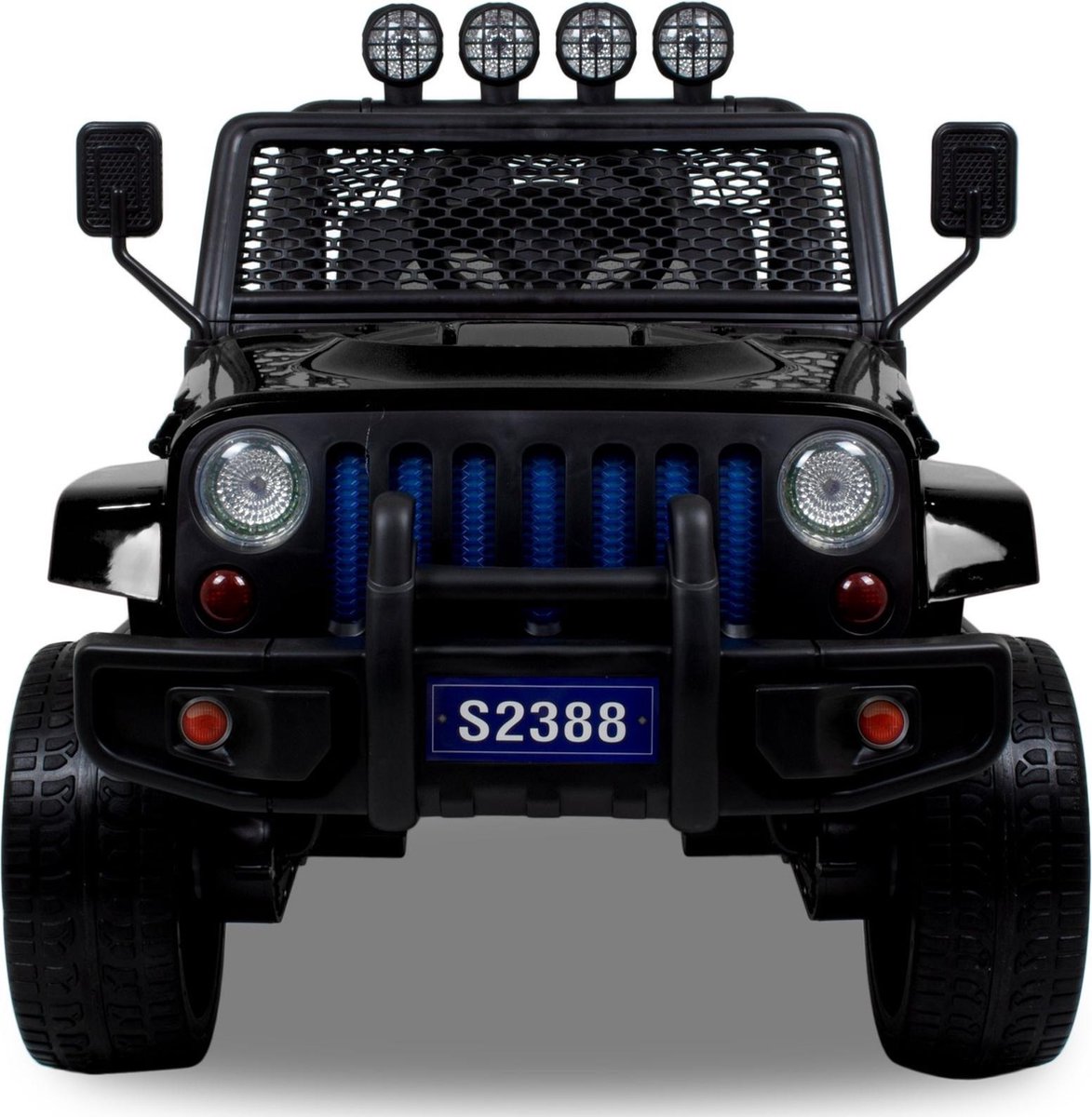   Monster - Elektrische Kinderauto - Accu Auto - Sterke Accu - Afstandbediening - Zwart