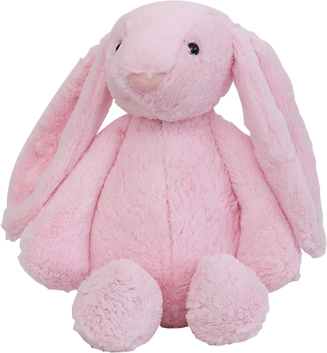 JeiibrZui Plüschhase - Umweltfreundliches Cartoon-Plüschtier - Zachte Materialen & Veilige Constructie - 1 Stuk - Roze Kinderkamer Decoratie
