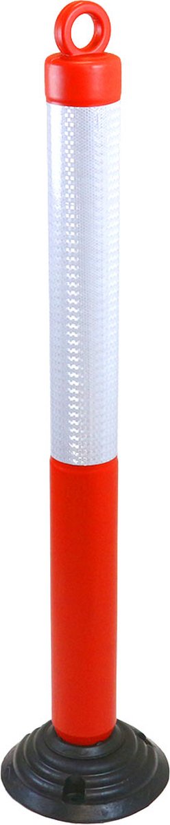 Flexibele zelfrichtende parkeerpaal met kettingoog - Rood - x x 1200 mm- - Polyethyleen (PE) - - Voor buiten