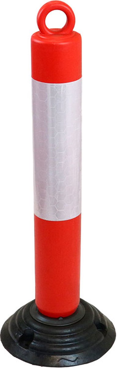Flexibele zelfrichtende parkeerpaal met kettingoog - Rood - x x 800 mm- - Polyethyleen (PE) - - Voor buiten
