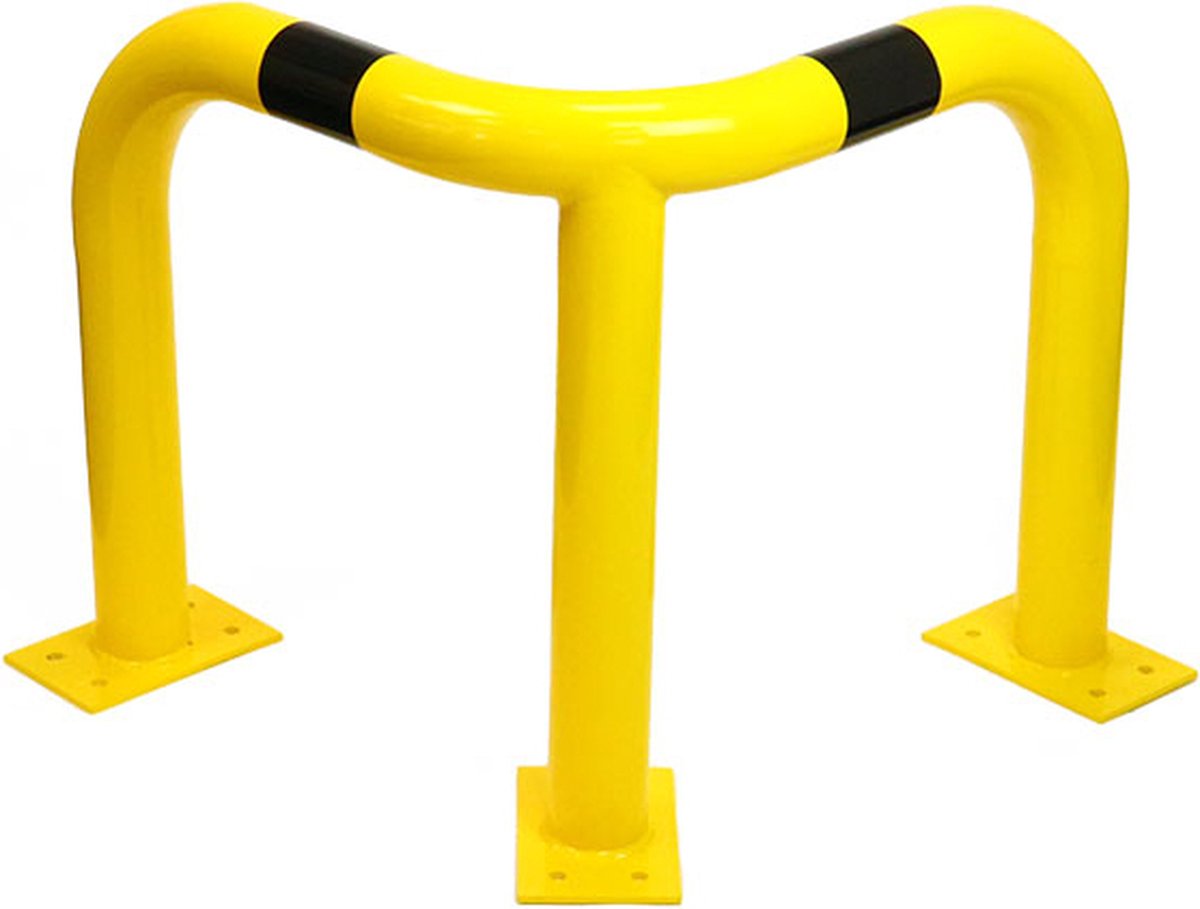 Hoekbeschermbeugel staal – geel/zwart – voor magazijnbeveiliging - Geel & Zwart - x x 600 mm- - Steel - 3,2 mm - Voor binnen & buiten