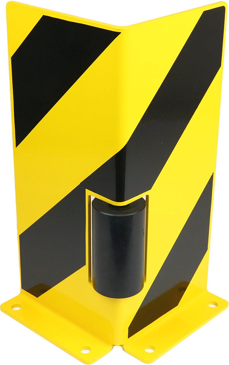 Hoekbeschermers staal – L- of U-vorm – geel/zwart – voor stellingen - Geel & Zwart - 18 cm x 180 mm x 400 mm- - Steel - 5 mm - Voor binnen