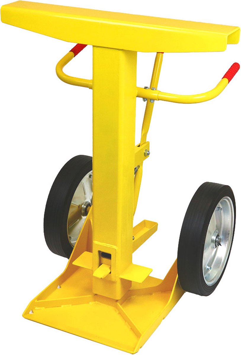 Trailersteun, draagvermogen 40 ton - Geel - 550 mm x 760 mm x 1020 mm- - Steel - - Voor binnen & buiten