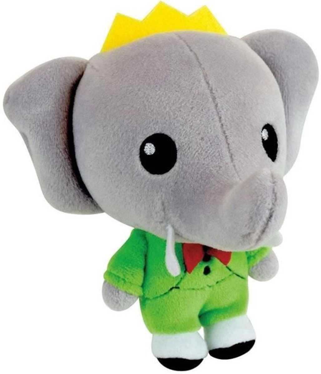 Olifant verzamelknuffel - JEMINI - BABAR - Kidcollect +/- 13 cm