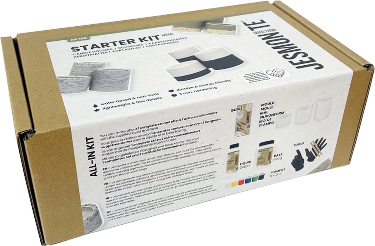 Jesmonite AC100 KIT MINI 2 - Theelichthouder (3 st)