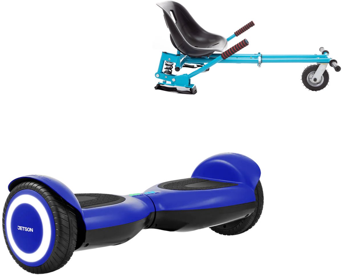   Prism Hoverboard Blauw Met Schokdemper Hoverkart Blauw - All-Road 6.5 inch Wielen - Oxboard - LED Verlichting - UL2272 Gecertificeerd