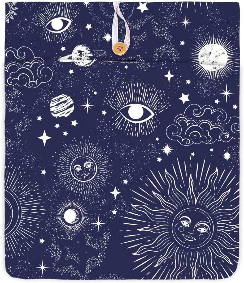 JHubers Goods - - Boekomslag met Knoop en Voorvak voor Gedrukte Boeken, Waterdicht - Praktische Beschermhoes voor Boeken