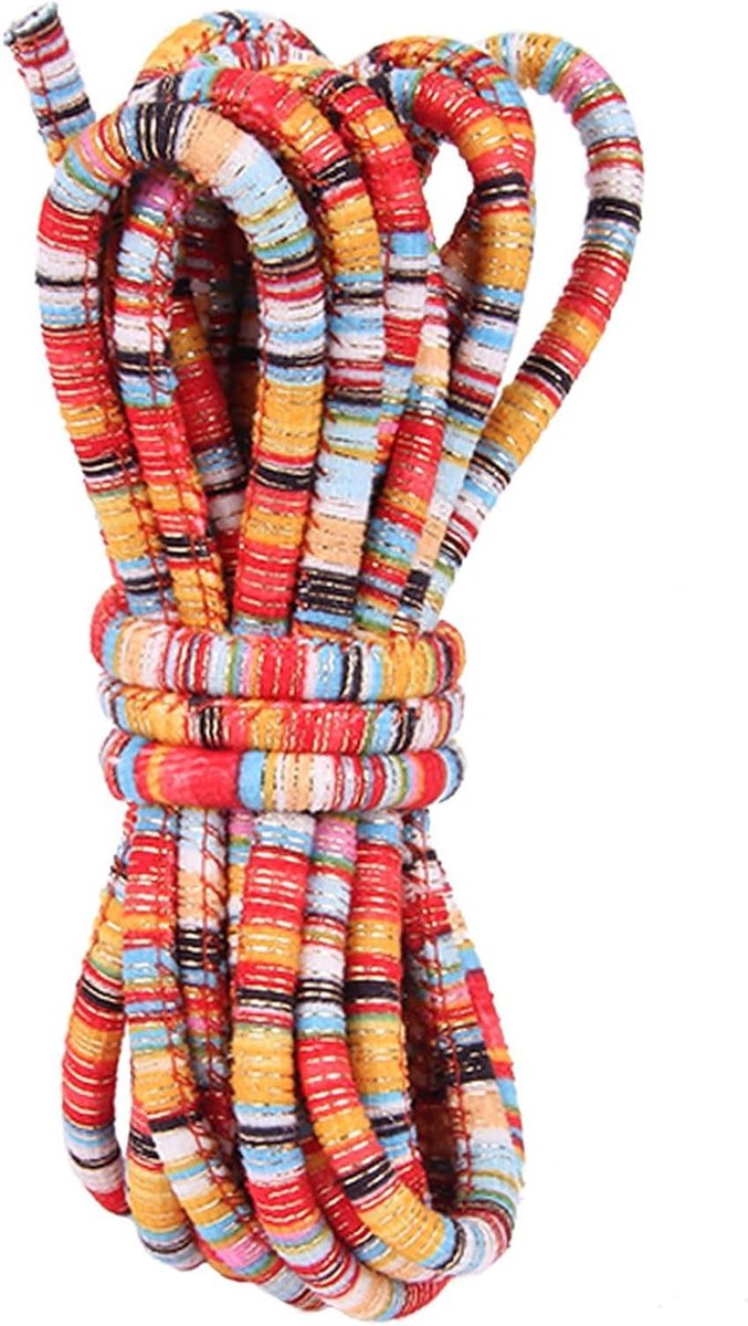 JHubers Goods - 5 Yards Etnische Stijl Doek Koorden voor DIY Sieraden Maken - Bohemian Ronde Gevlochten Draad Touw