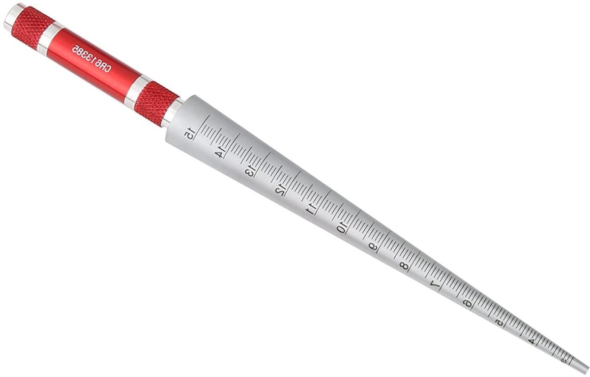 JHubers Goods - Taps Toelopende Meter Gat RVS Meethandgereedschap 1-6,5-3-15 mm