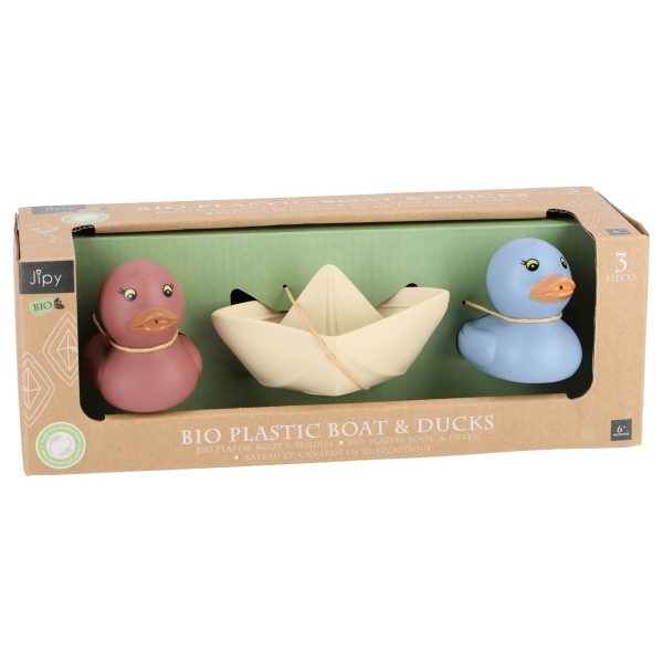Jipy Bioplastic Set 2 Badeendjes En 1 Bootje