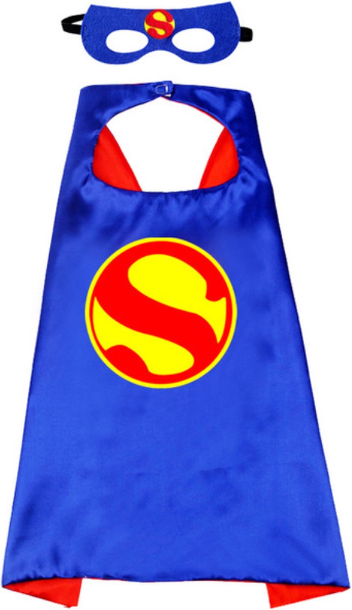 Superheld cape en masker - Superman cape en masker - Kinderen verkleedkleding- Superheld verkleedoutfit - Superheld thema