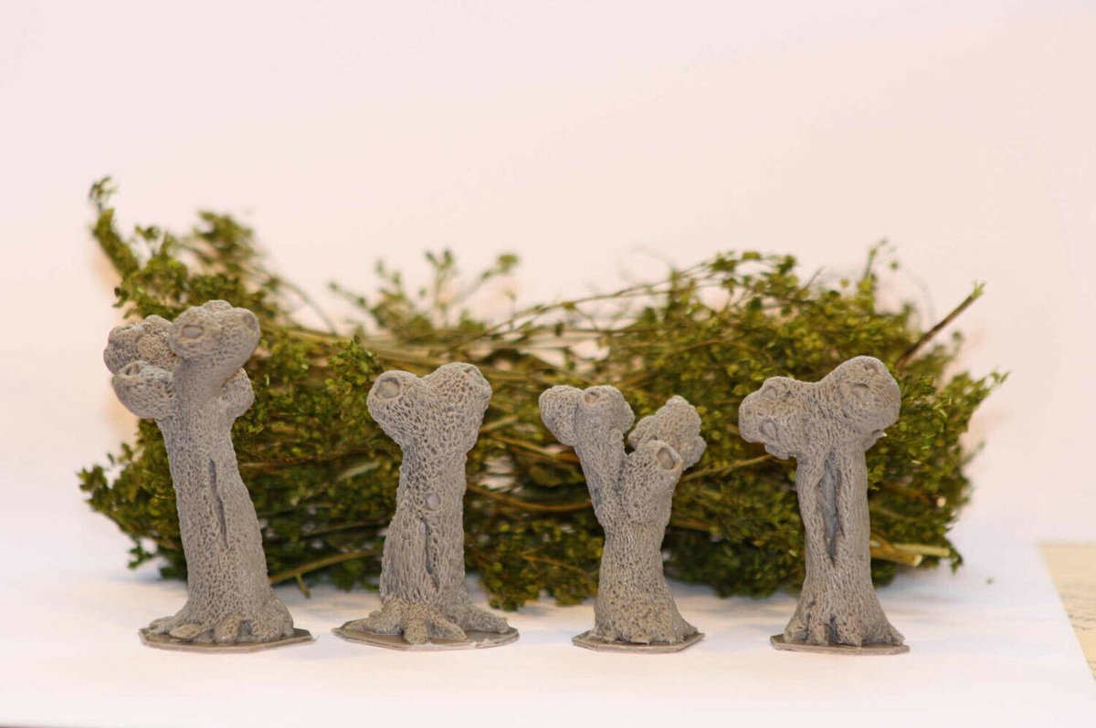 JoeFix - 1/48 SET OF POLLARD WILLOWS 4 PCS. - modelbouwsets, hobbybouwspeelgoed voor kinderen, modelverf en accessoires