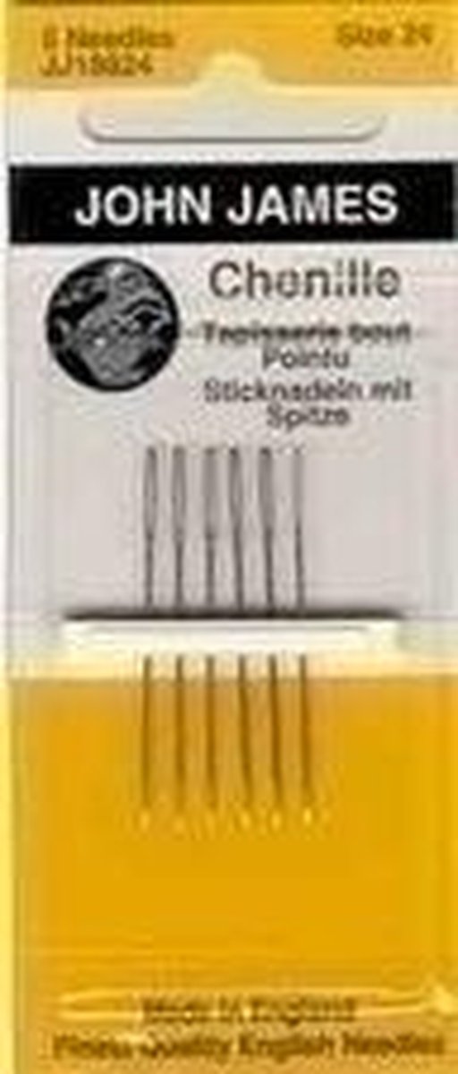 Borduurnaalden   Chenille mt 24 met punt