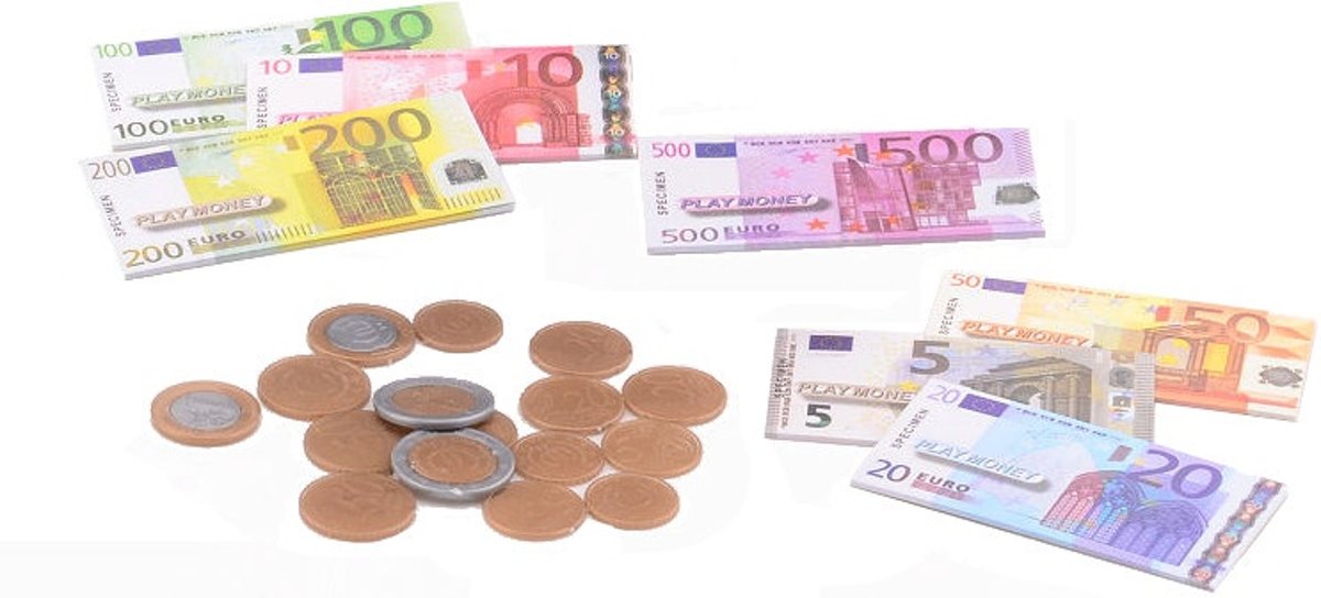 Eurospeelgeld op kaart JohnToy