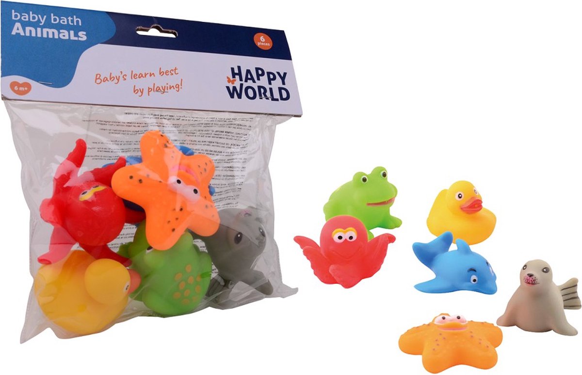 John Toy Happy World 6 badspeeltjes