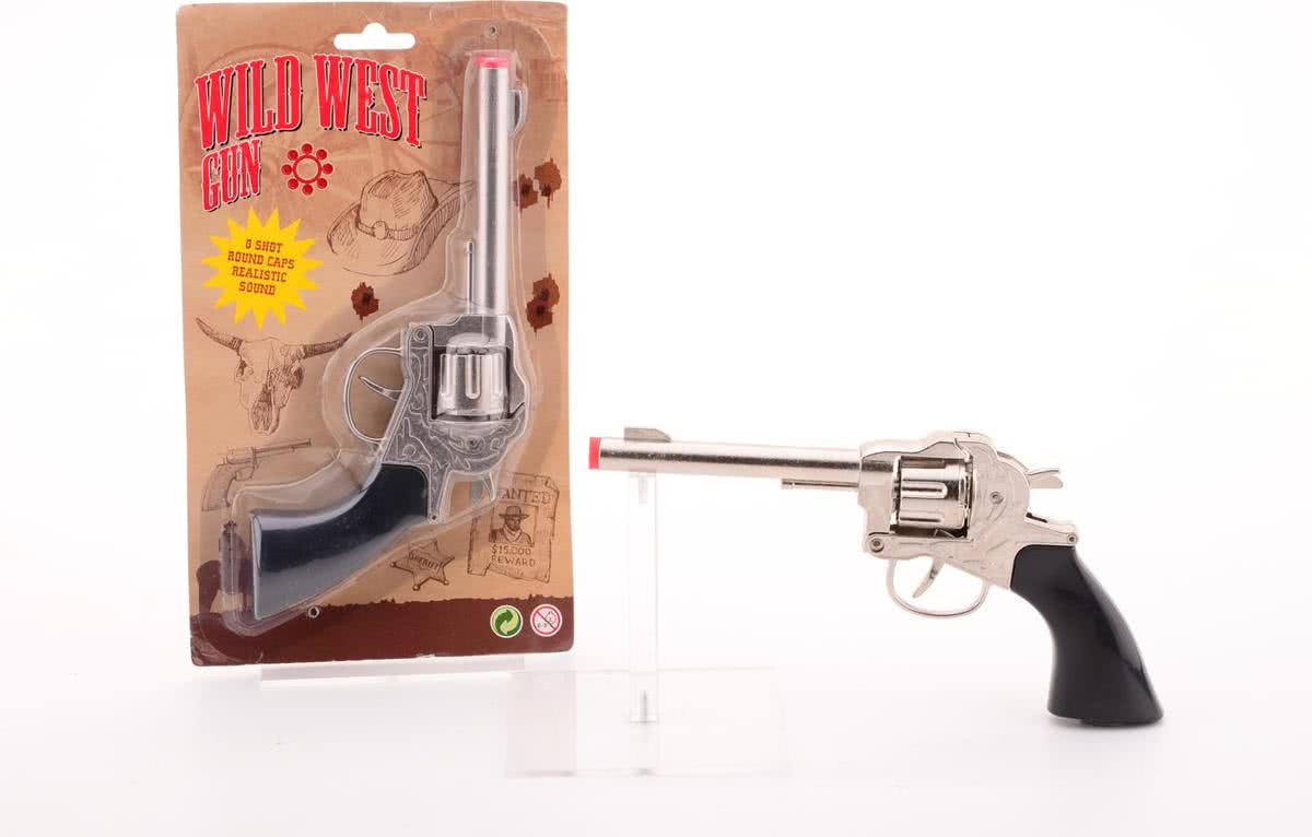 Cowboy pistool met 8 shots klein