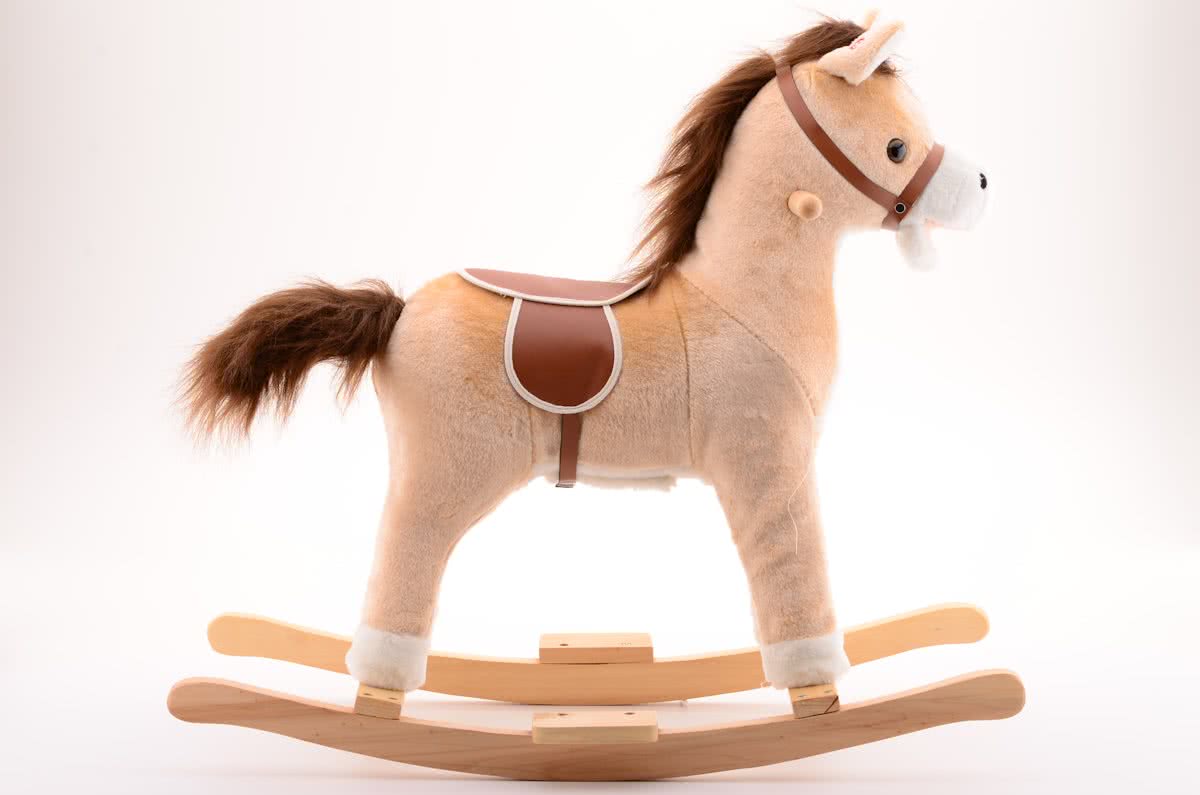 Hobbelpaard Beige - met Geluid