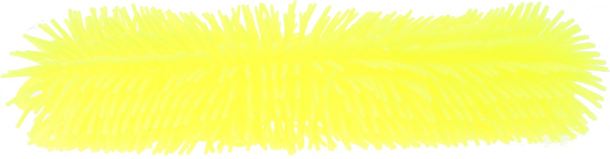 Johntoy Fluffy Worm Geel 33cm