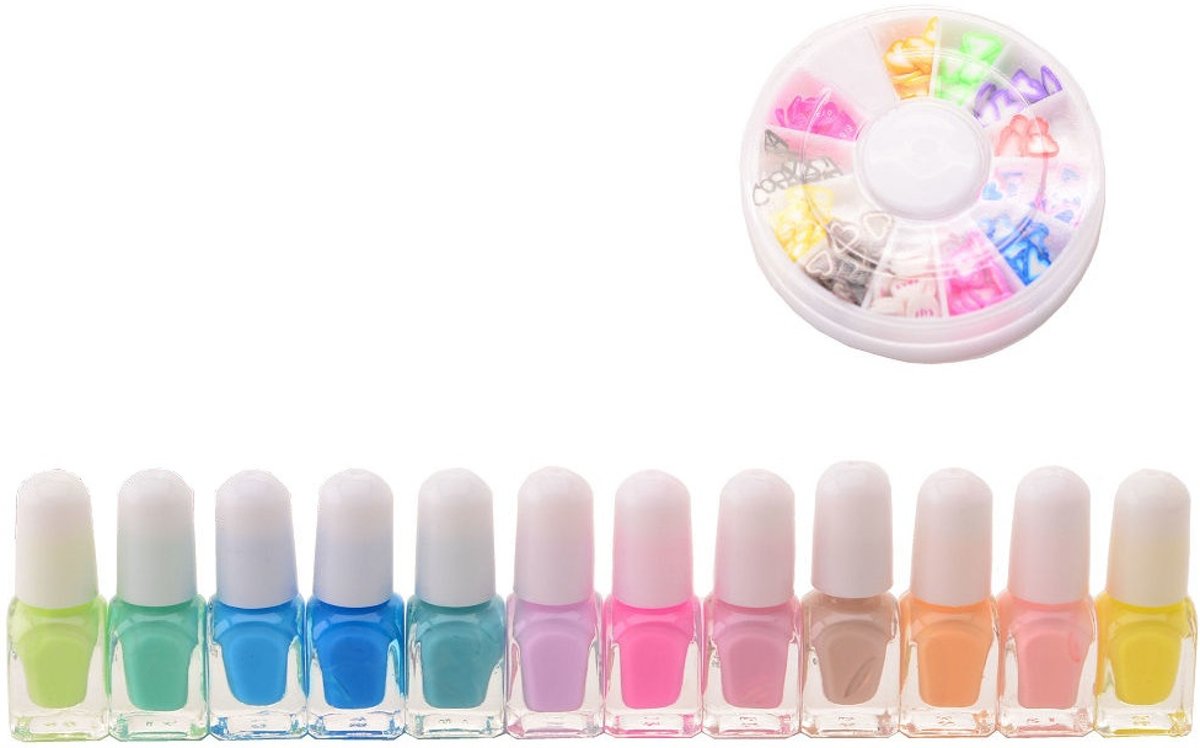   Isabella Nagellakset 12-delig Meisjes Mutlicolor