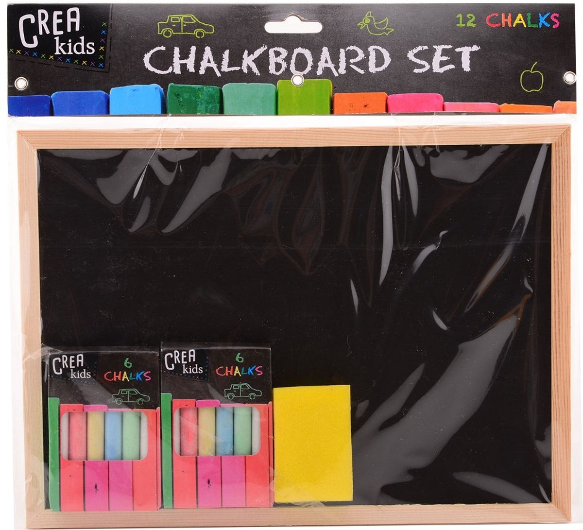   Krijtbord Crea Kids 29 X 21 Cm Zwart