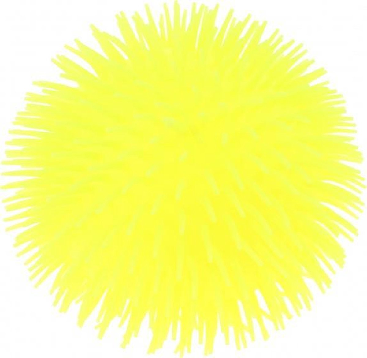 fluffy ball 23 cm geel