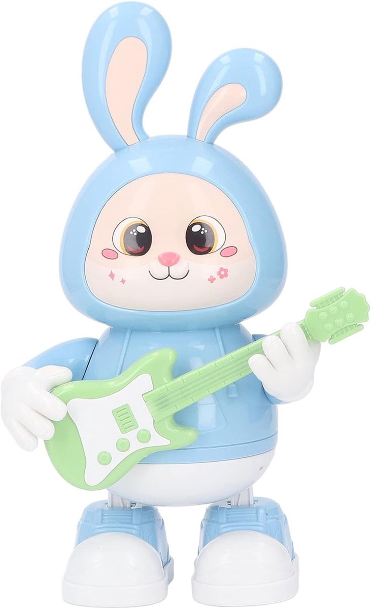 Jojoy - Interactief Speelgoed Konijn - Konijn Speelgoed - Interactief Konijn - Dansend Konijn - Met Geluid - Blauw - BUNNZIC