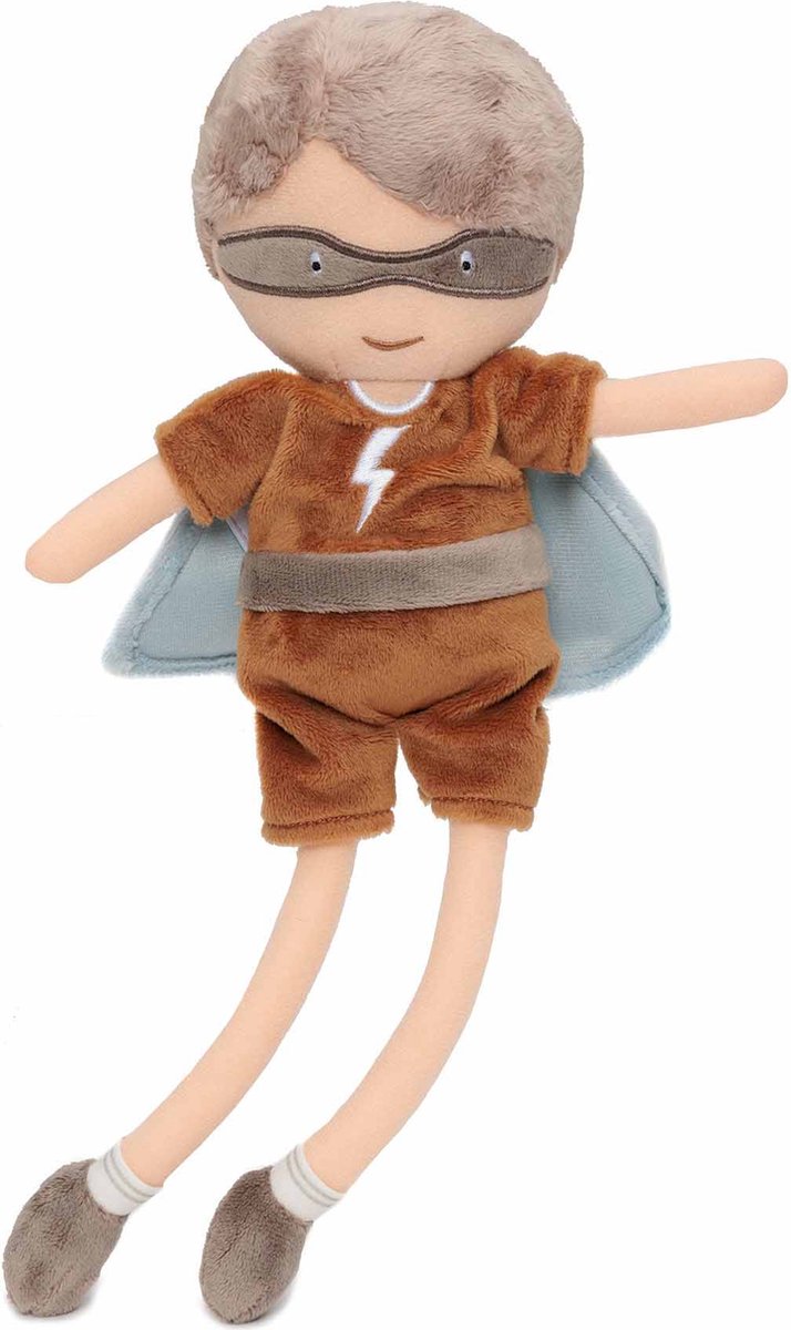 Jollein - Knuffel Superhero - Dave - Superheld - 32cm