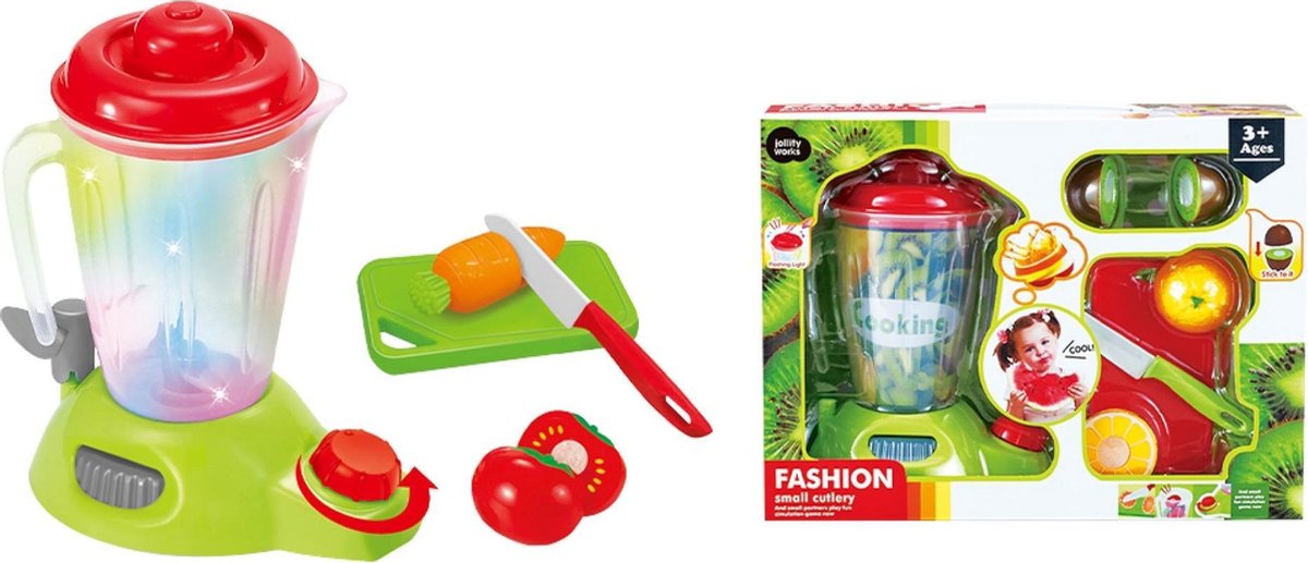 JollyLife - Blender met licht en geluid - Accessoires - Keukenapparatuur voor kinderen - Smoothie maker