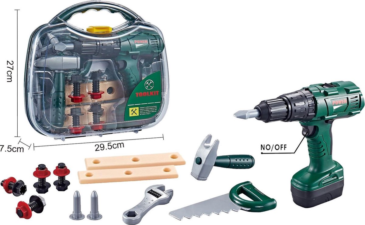 JollyLife - Gereedschapskoffer met Accessoires - Speelgoed Professional Line