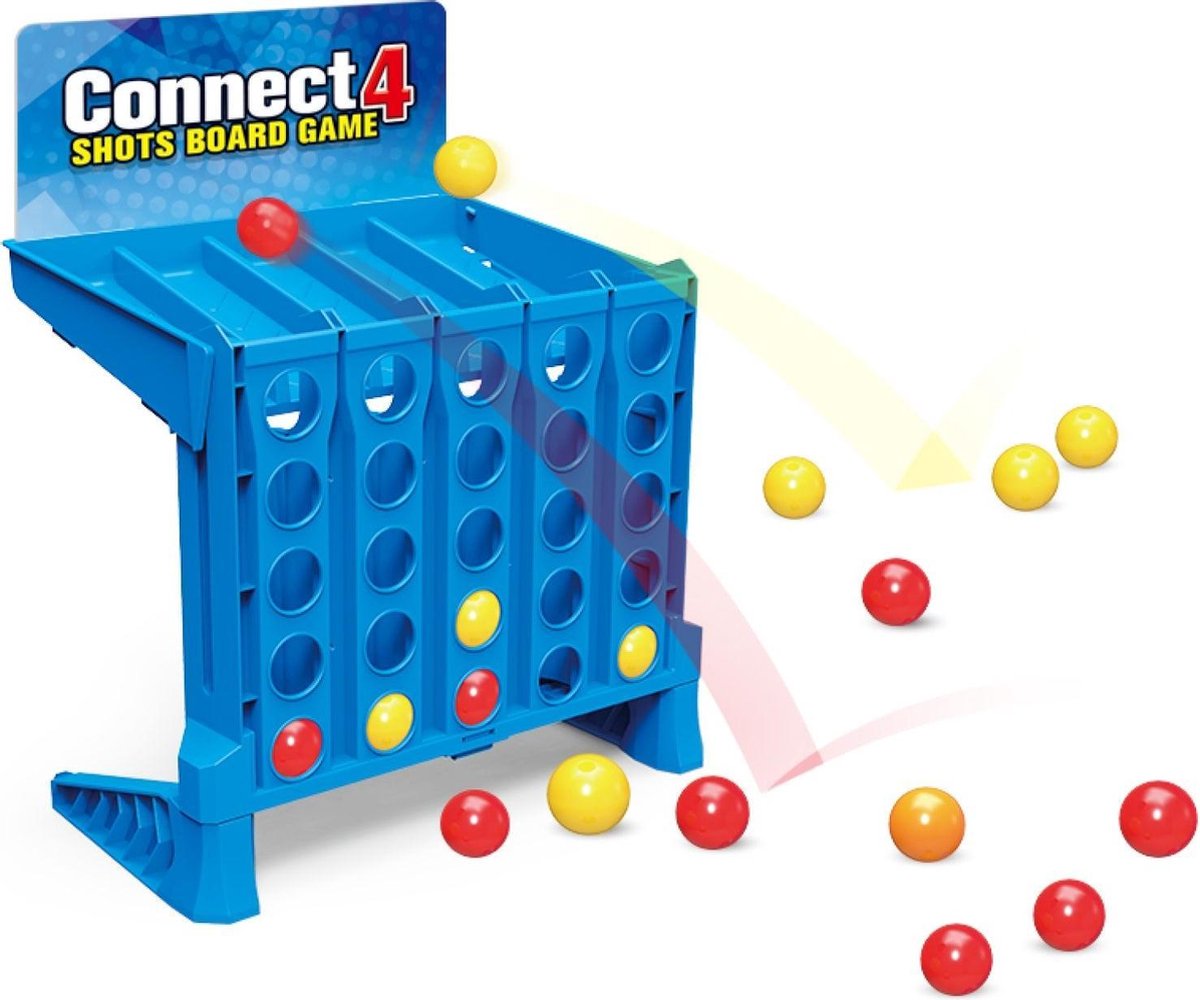 JollyPlay - Vier op een rij - Gooi vier op en rij - 4 op een rij - Gooien - Spel - Stuiteren - Connect 4 shots bordspel
