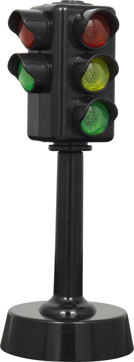 JollyVrooom - Stoplicht met voetgangerslicht en geluid - 12 cm