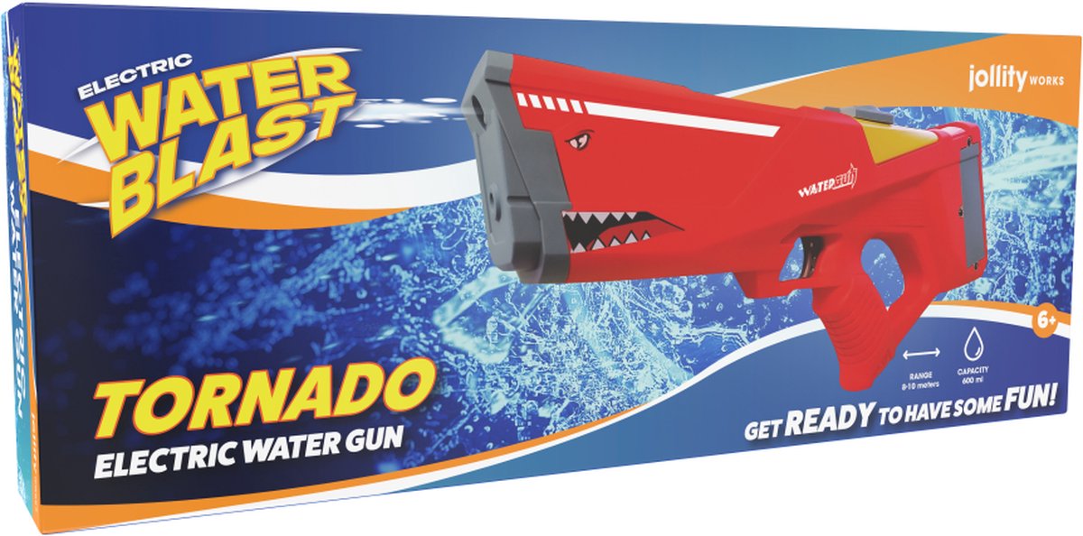 WaterBlast - Volledig Elektrisch Waterpistool Tornado - Rood