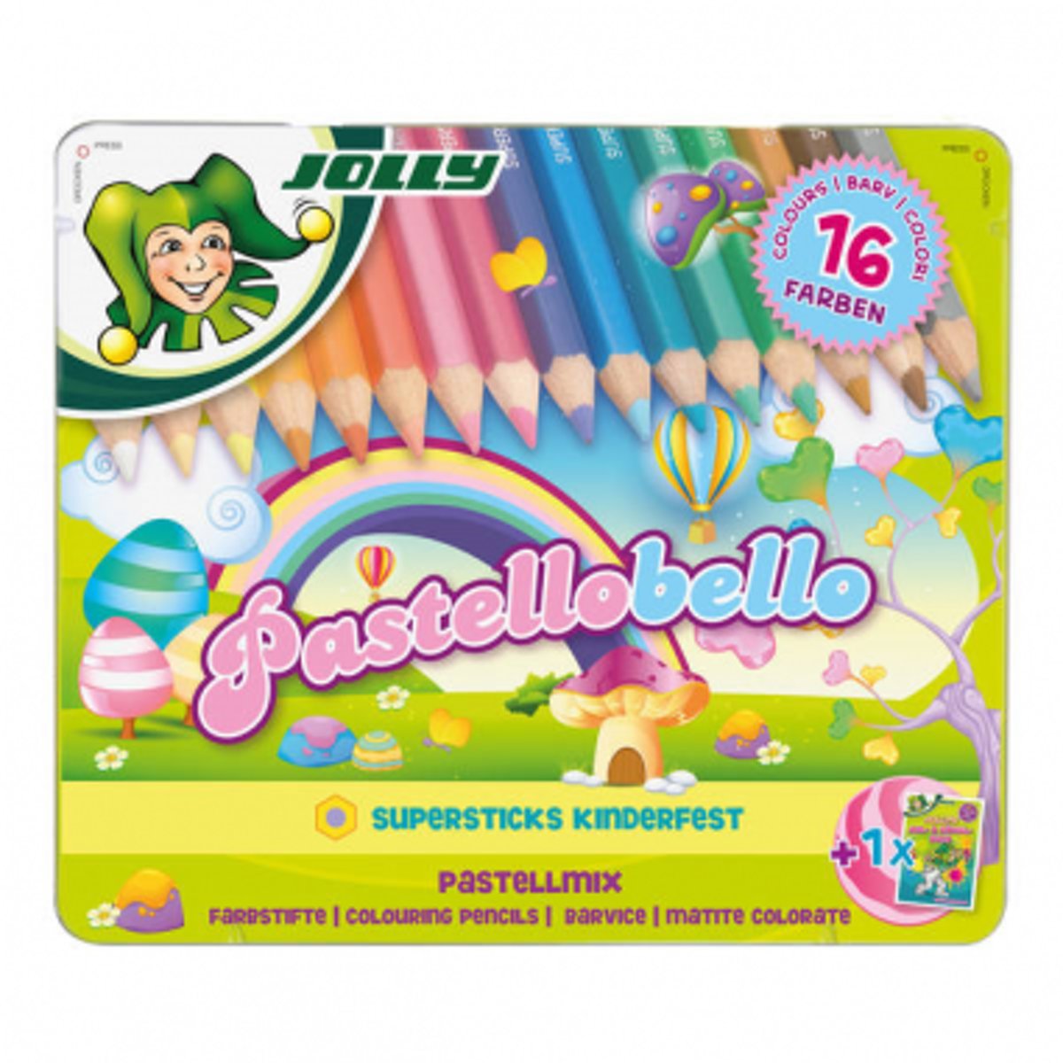 Jolly Kleurpotloden Pastel 16 stuks