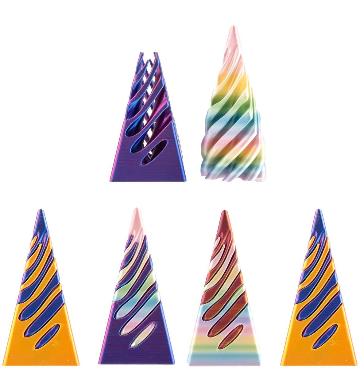 Magische 3D Fidget Toren Pyramide Groot