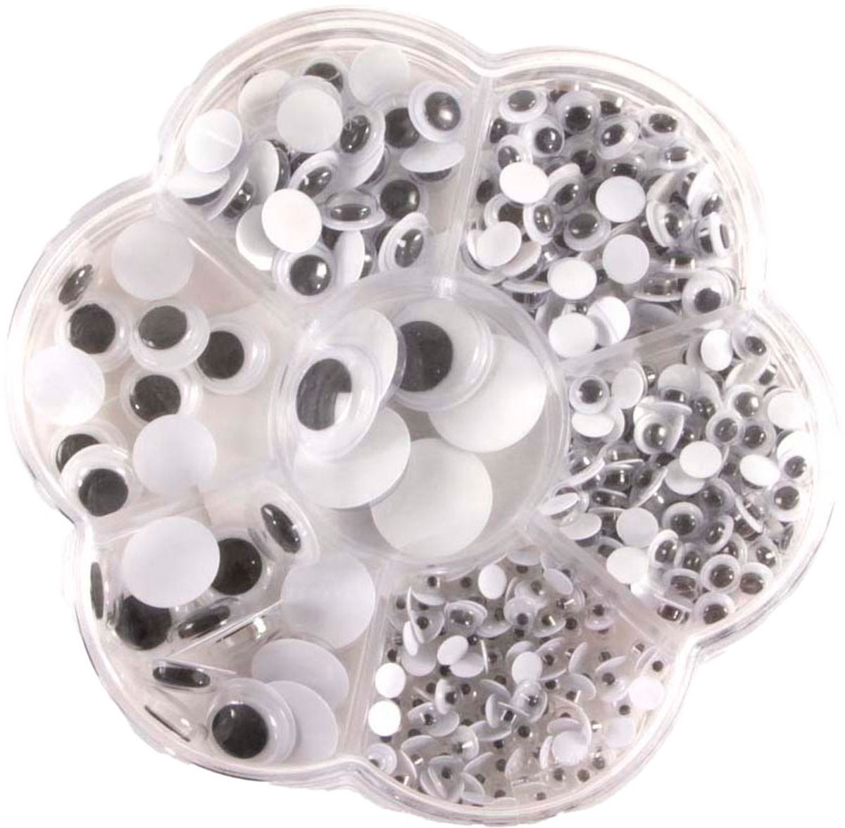 Wiebeloogjes in Opbergdoosje