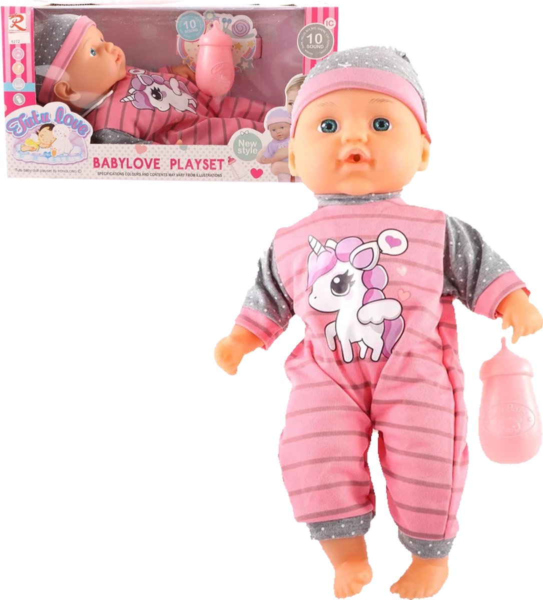 Baby Speel pop 30cm met 10 geluiden