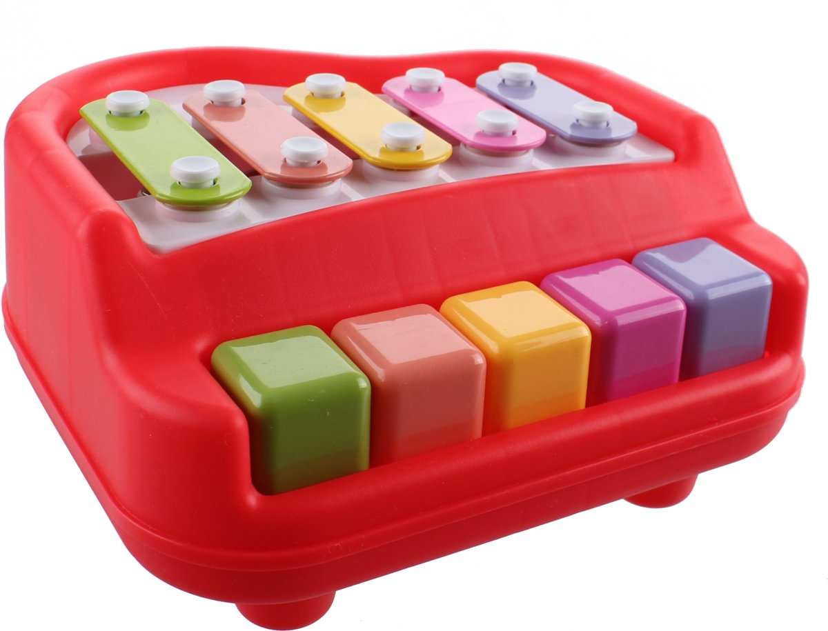   2-in-1 Xylofoon/piano 17 Cm Multicolor