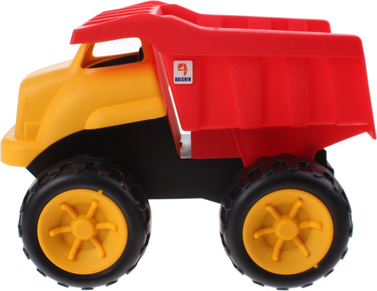 Jonotoys Exquisite Touch Zandwagen 28 Cm Geel/rood
