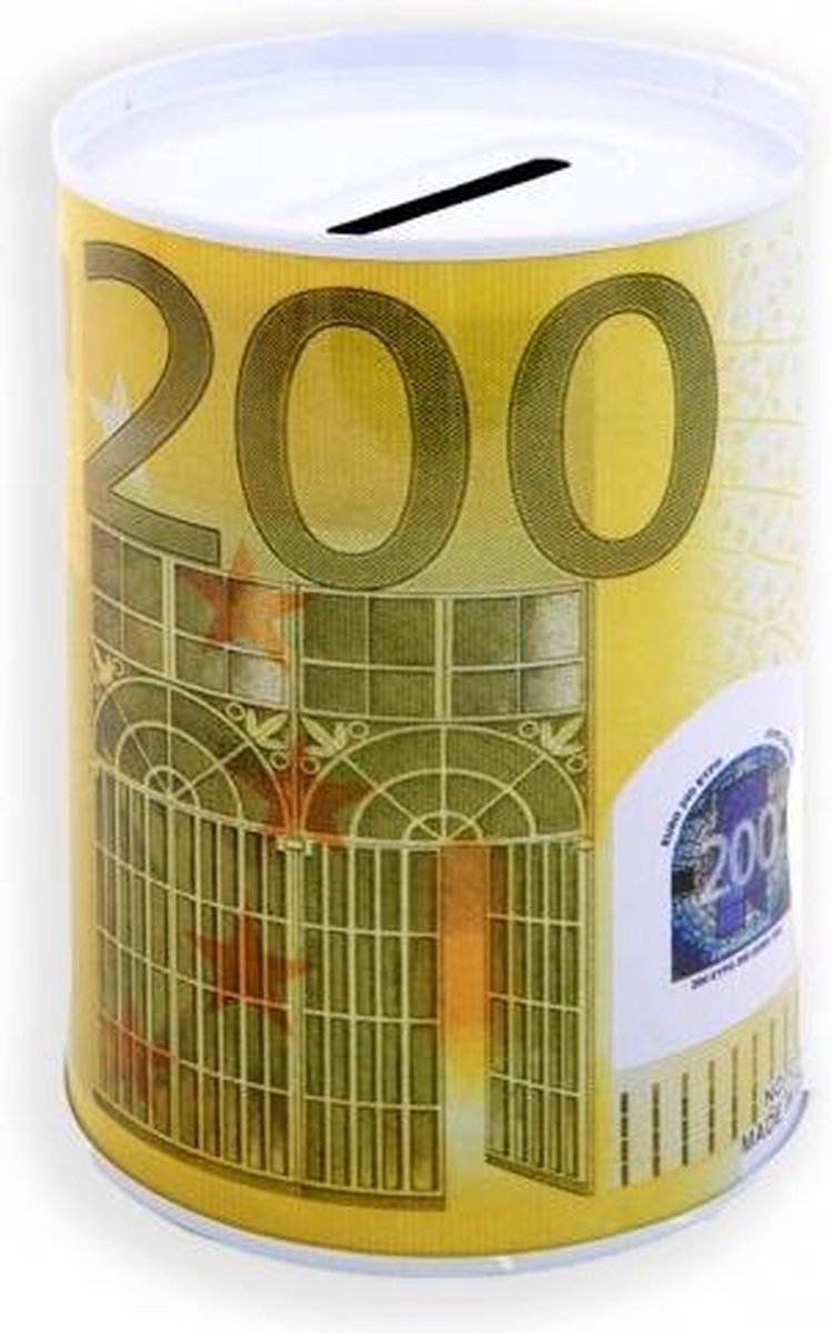 Jonotoys Spaarpot 200 Euro 12x8,5cm