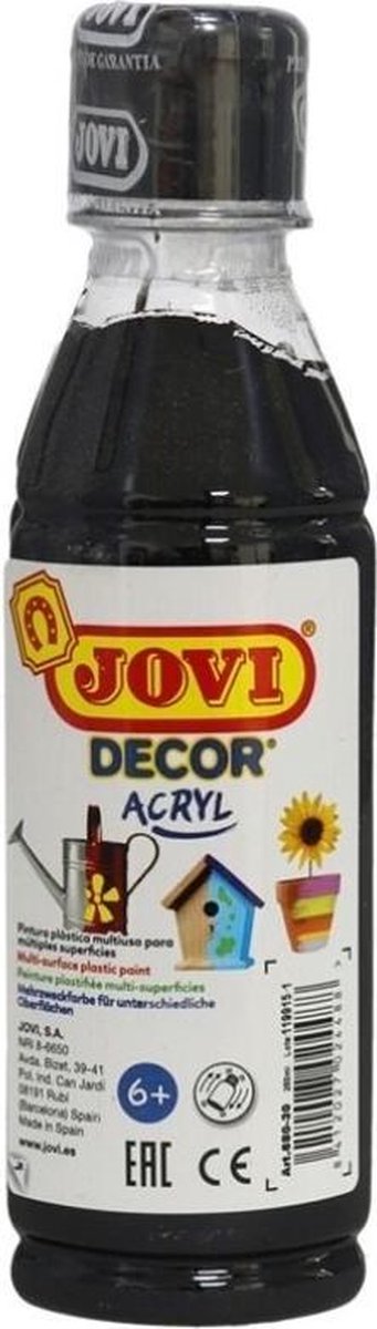   Acrylverf Decor 250 Ml Junior Acryl Zwart