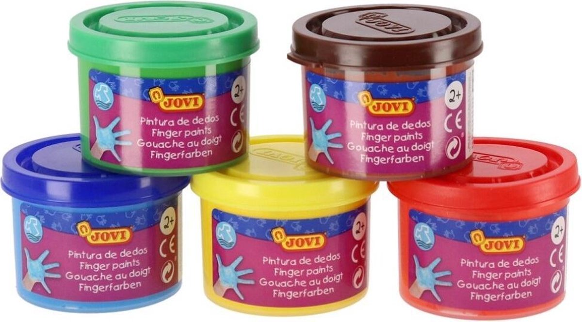   Vingerverf 35 Ml 5 Kleuren