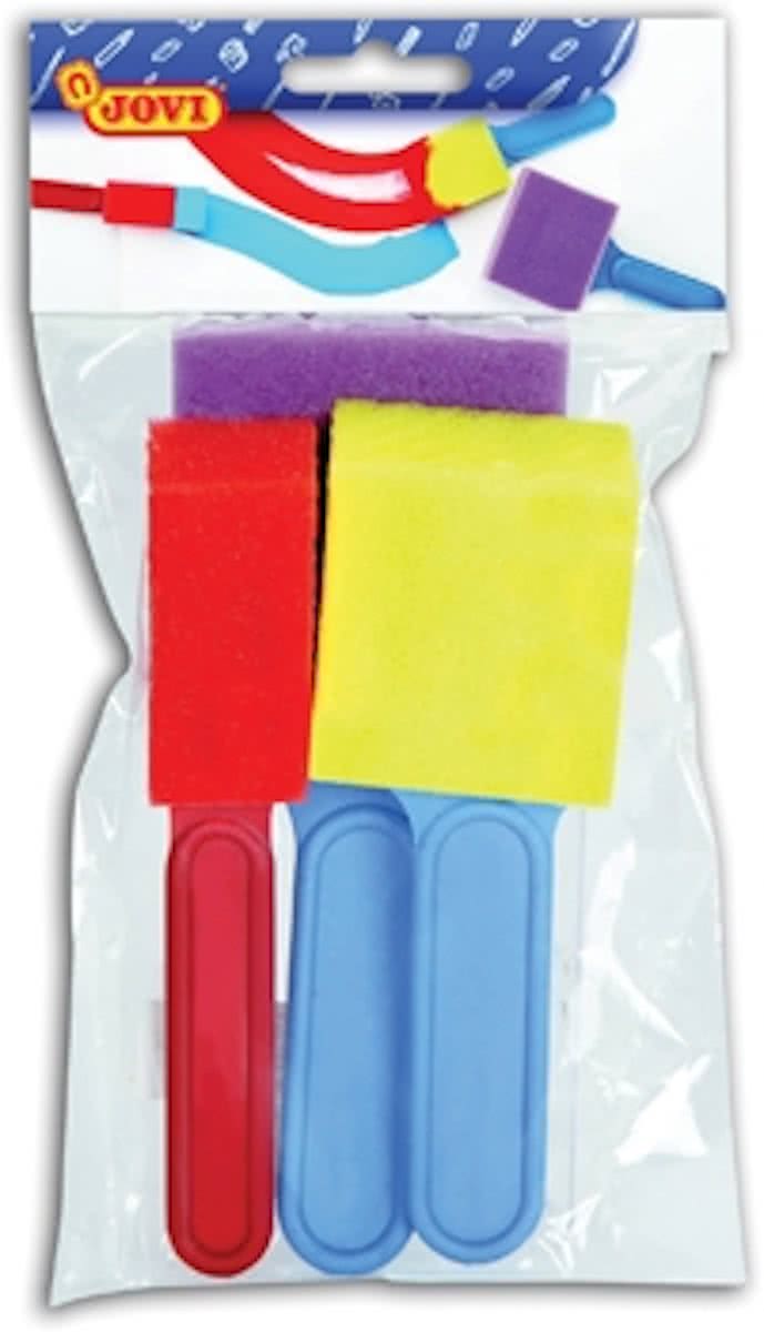 Jovi sponzen penselen plat assortiment 3 stuks