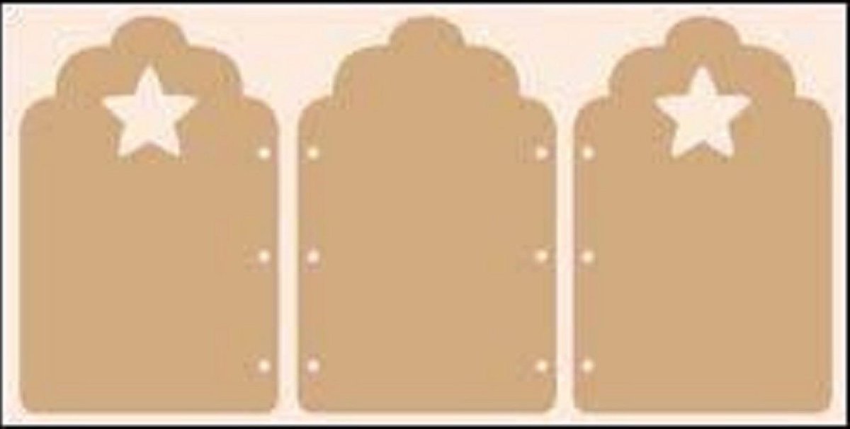 JOY CRAFT MDF TRIPLET - MDF TAFEREEL OM ZELF TE BEWERKEN MET DECOUPAGE EN 3D