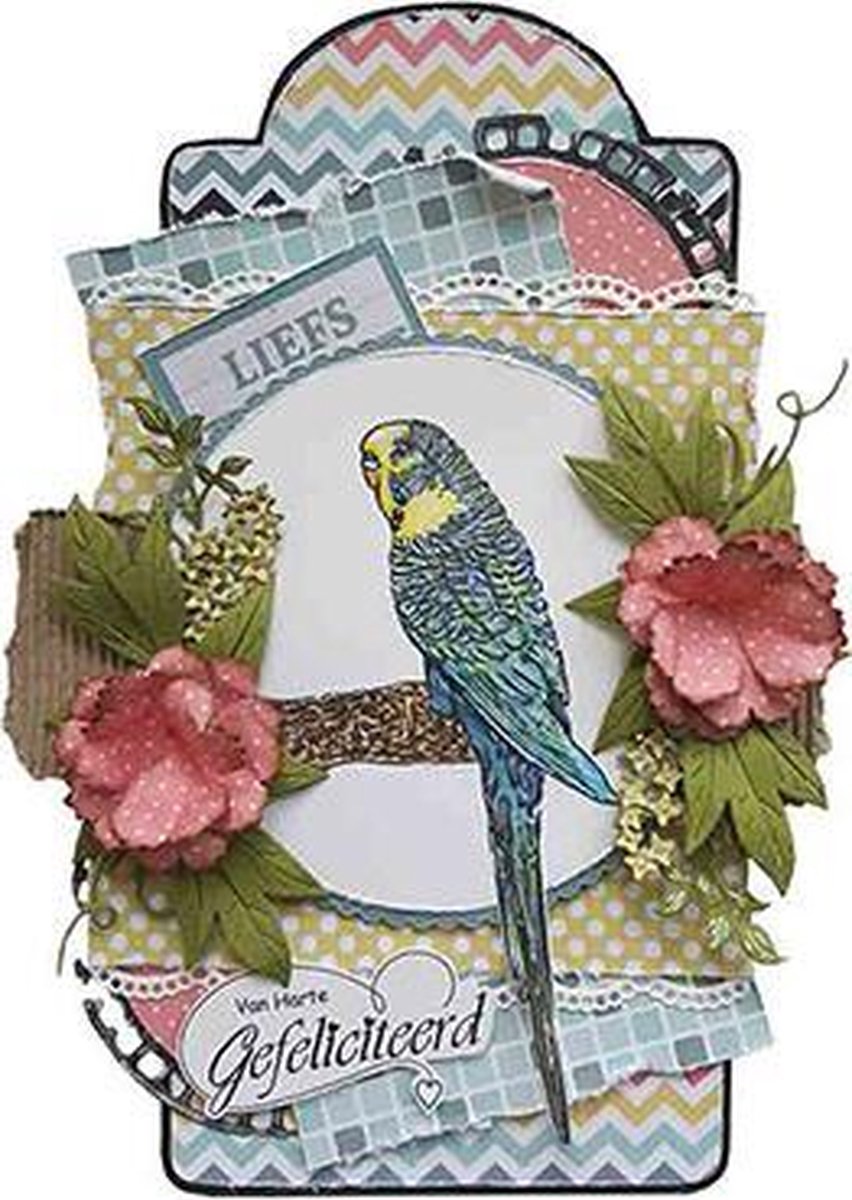 Joy!Crafts Clear stamp - Grasparkiet