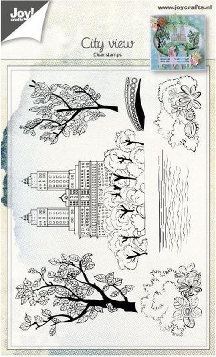 Joy!Crafts clear stempel stadsgezicht 105x148mm
