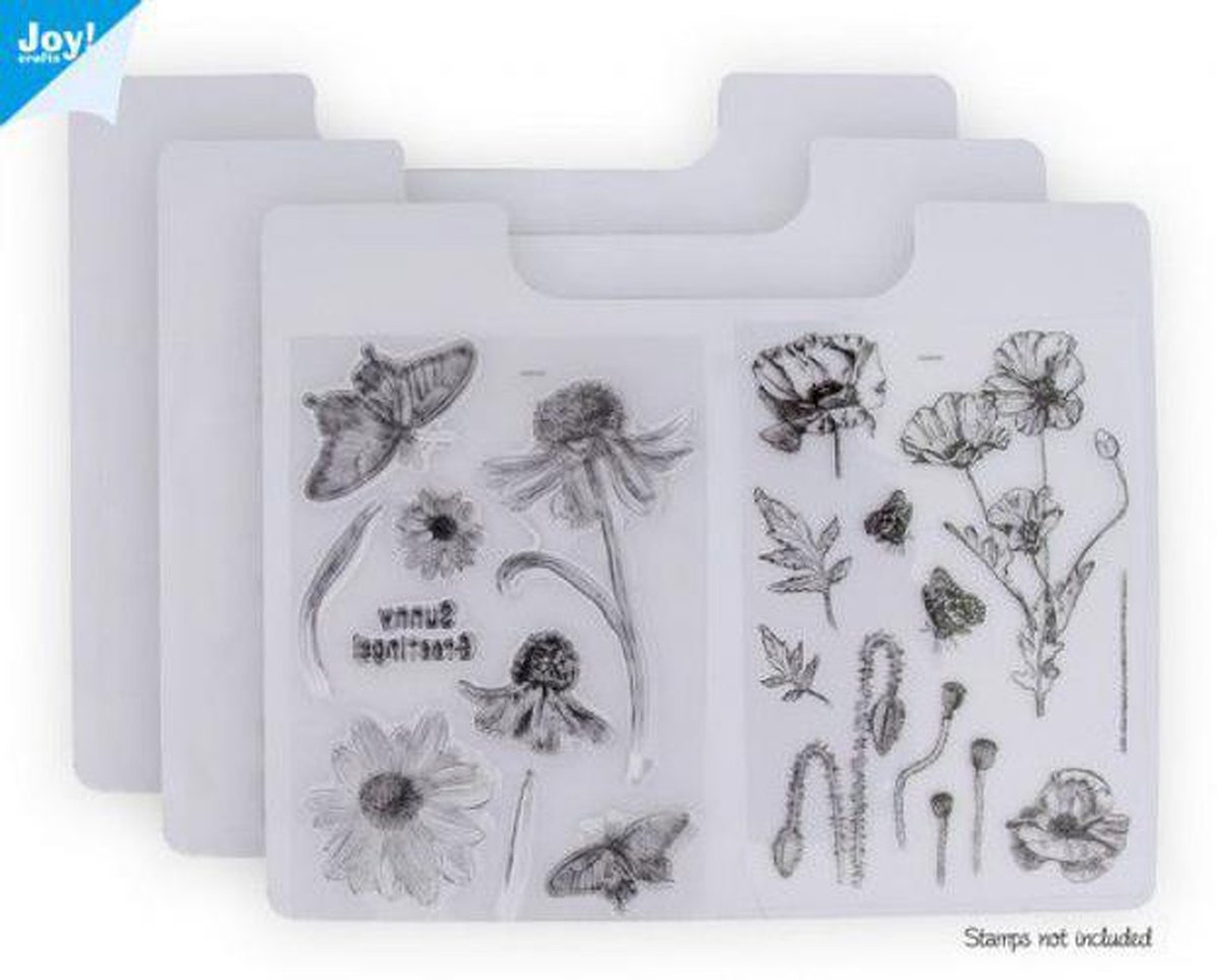 Joy! Crafts 3 Clearstamp opbergvellen voor 6200/0070 180x227x2mm