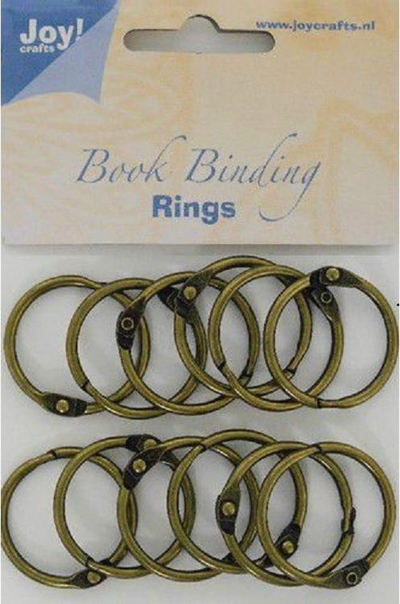 Joy! Crafts Boekbinders-ringen antiek koper 30mm 12st